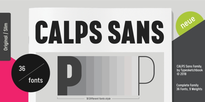Пример шрифта Calps Sans #1